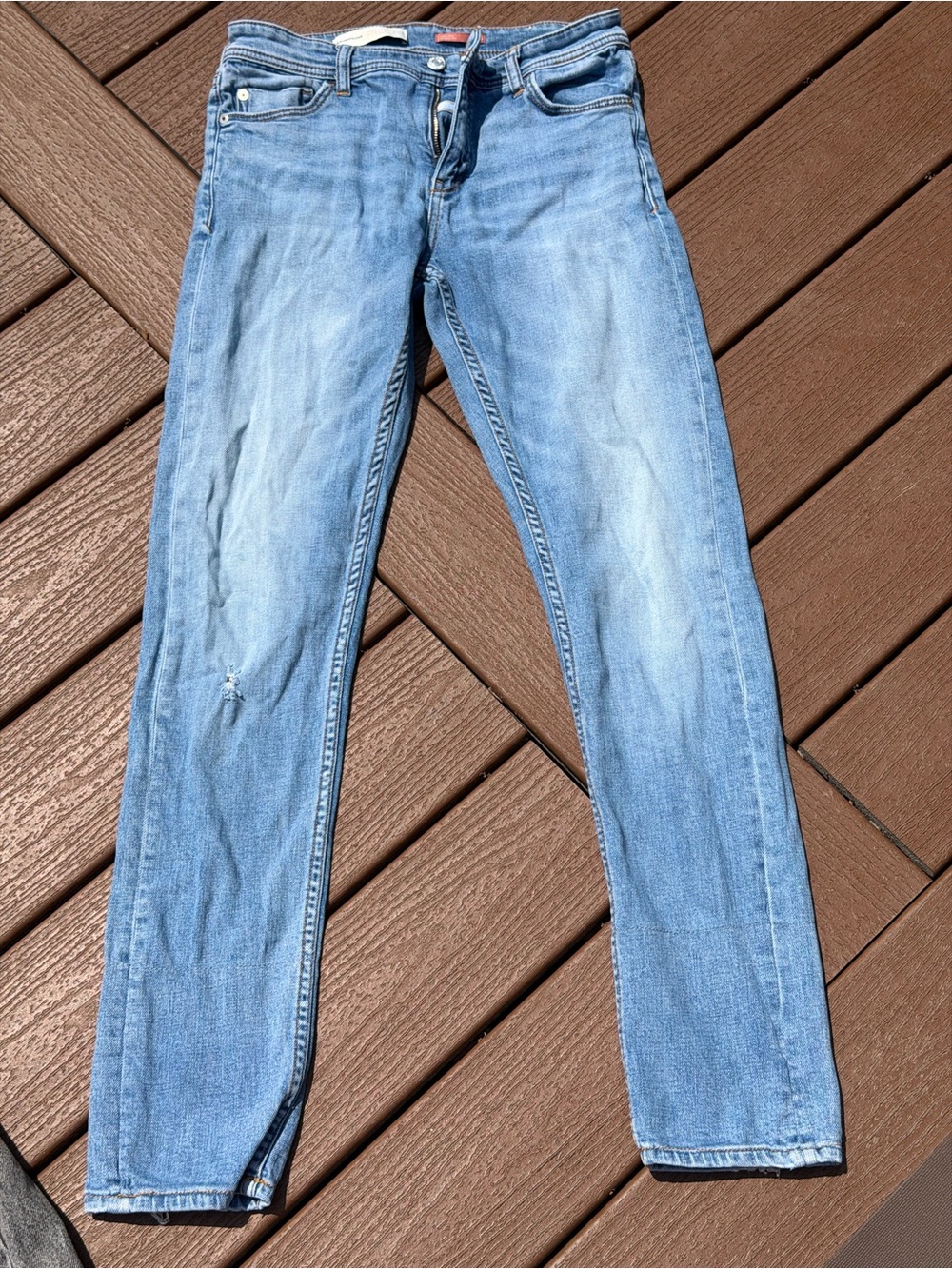 Anthropologie Pilcro The Wanderer Straight Leg Jeans Size 26 Blue